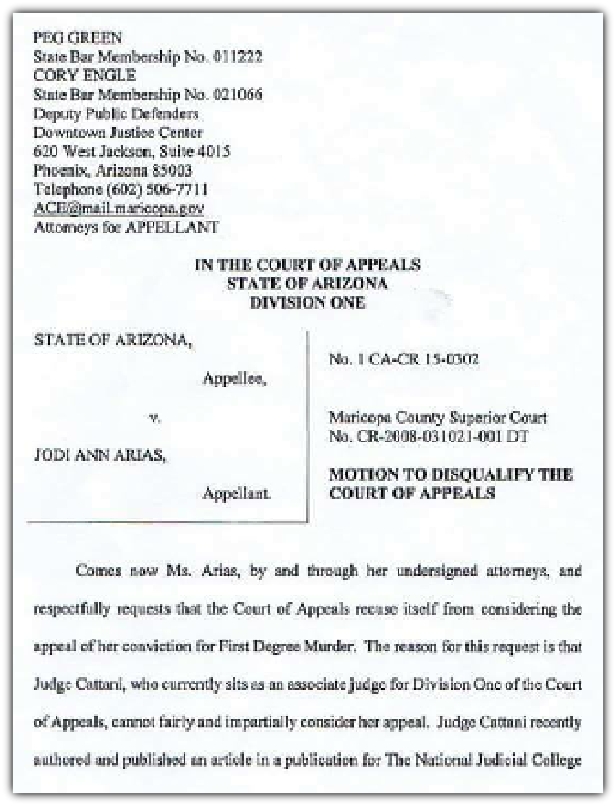Motion To Disqualify The Court Of Appeals
